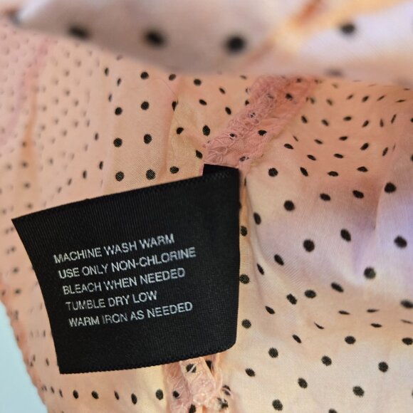 Mixit Y2K Pink Polka Babydoll Y2K Coquette Dot Lace Trim Camisole Large - Picture 6 of 9